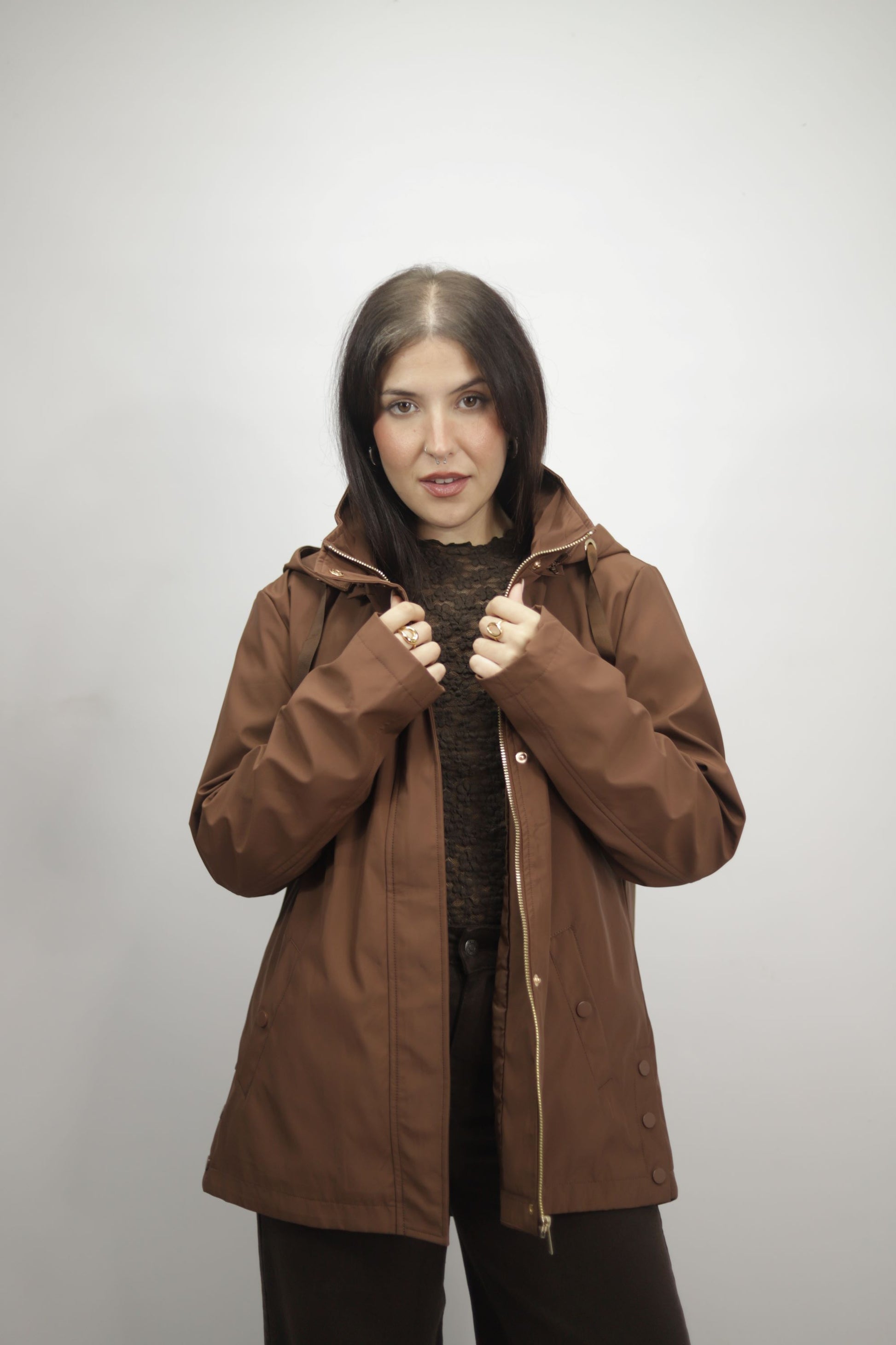 Gabardina pêlo curta