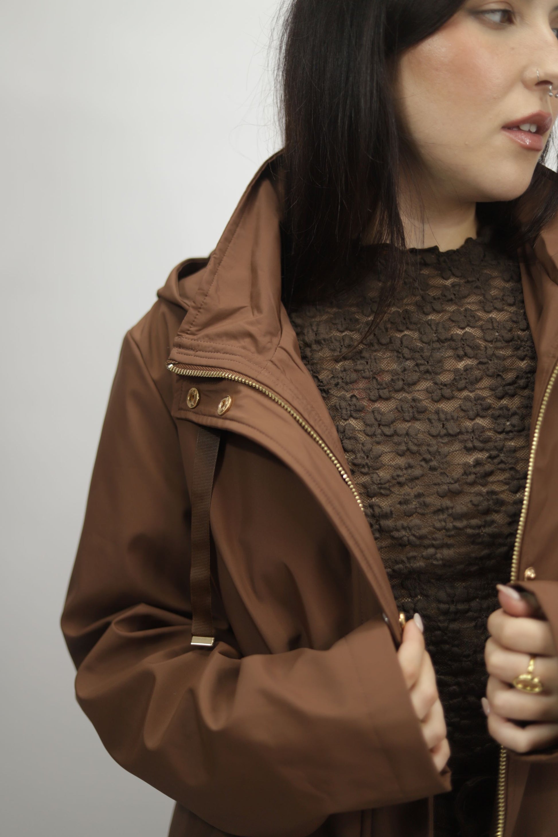 Gabardina pêlo curta