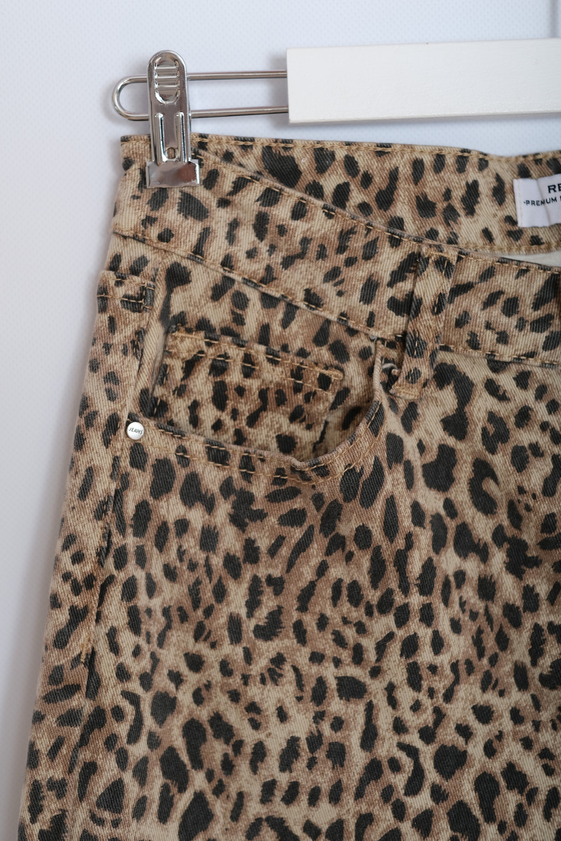 Wide Leg Jeans Leopardo